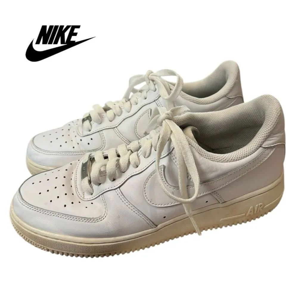 Nike Air Force 1 '07 Men's White Tennis Shoes Sneakers 9
